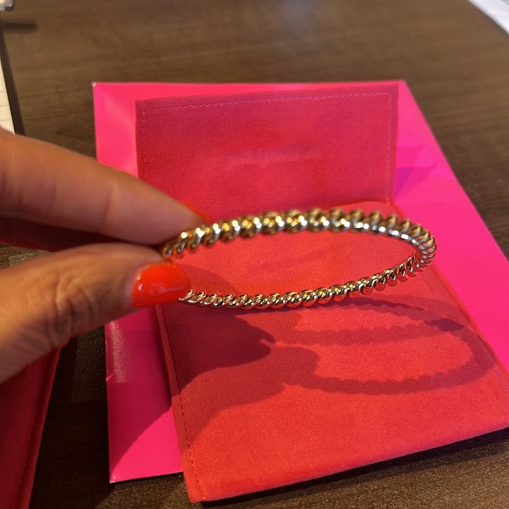 NEW! Hey Harper Zena bracelet. Lifetime color warranty. 14 kt gold plated
